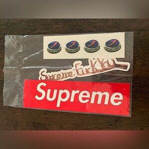 Supreme Bottle Cap & F You Sticker Lot of 3